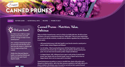 Desktop Screenshot of cannedprunes.com